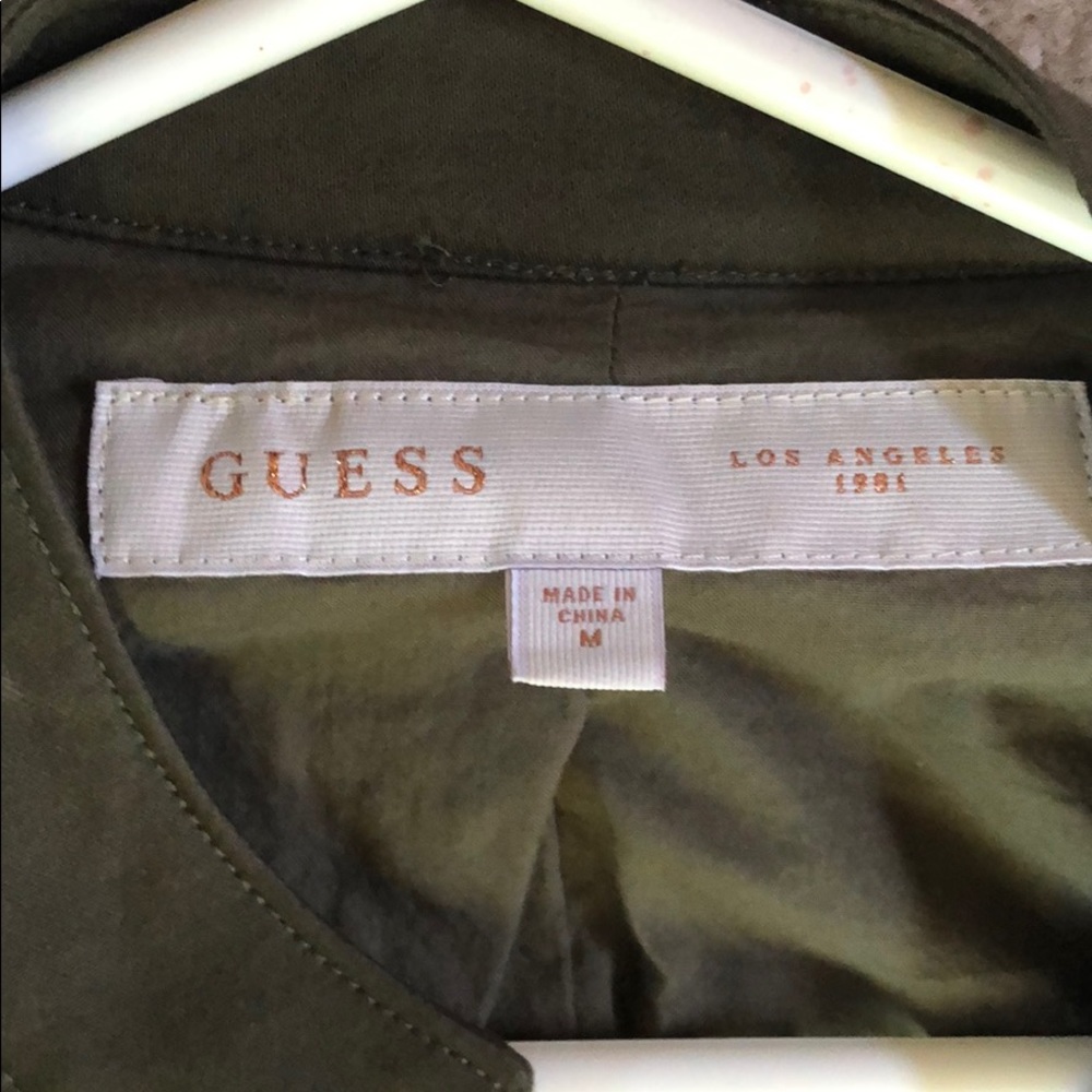 Guess Army Style Button Up Jacket - image 2